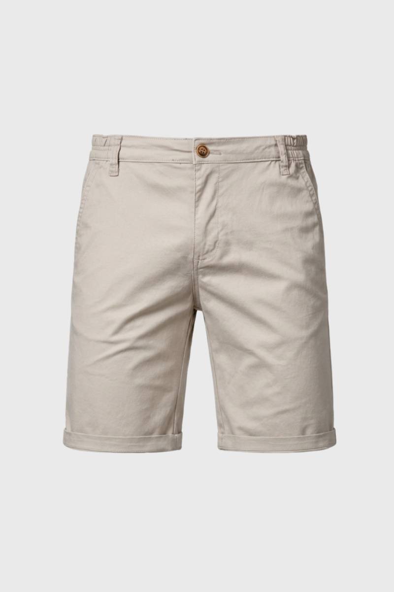 Korte Broek Heren - Bermuda met Getailleerde Pasvorm | Classic — Beige