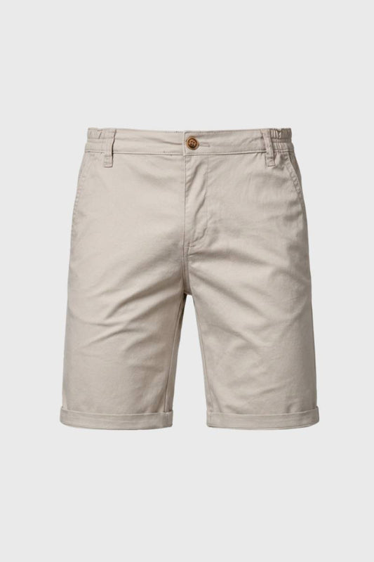 Korte Broek Heren - Bermuda met Getailleerde Pasvorm | Classic — Beige