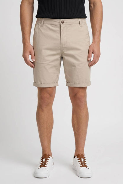 Korte Broek Heren - Bermuda met Getailleerde Pasvorm | Classic — Beige