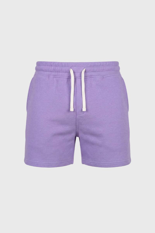 Korte Broek Heren - Comfortabele Sweat Korte Broek met Trekkoord | Casual — Paars