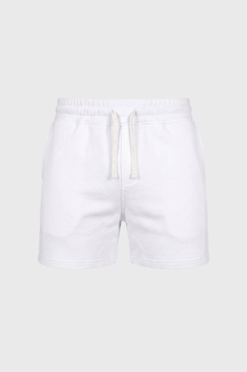 Korte Broek Heren - Comfortabele Sweat Korte Broek met Trekkoord | Casual — Wit