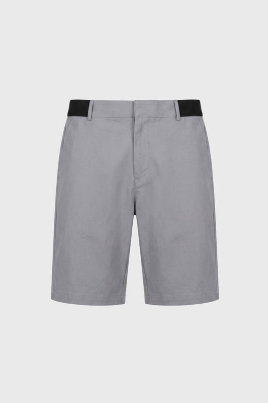 Korte Broek Heren - Grijze Bermuda met Contraststiksels | Casual — Grijs