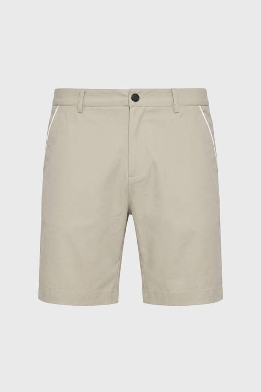 Korte Broek Heren - met Witte Details | Smart Casual — Beige