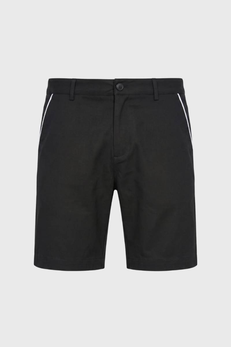 Korte Broek Heren - met Witte Details | Smart Casual — Zwart