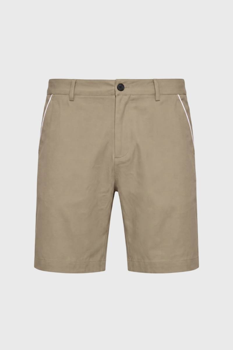 Korte Broek Heren - met Witte Details | Smart Casual — Taupe