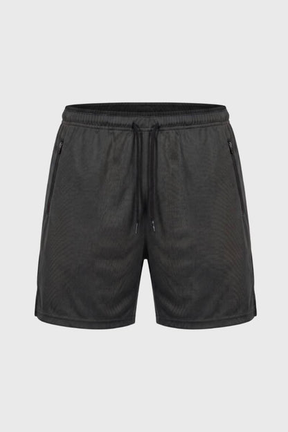 Korte Broek Heren - Sportief met Trekkoord | Zakken — Grijs