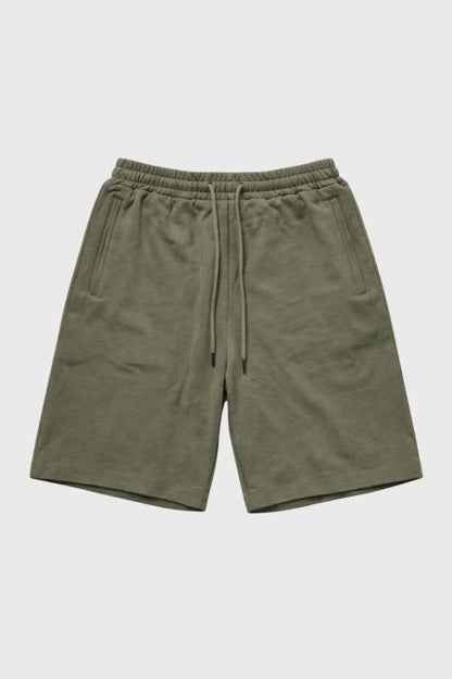 Korte Broek Heren - Sweat met Trekkoord | Olijfgroen — Olijfgroen