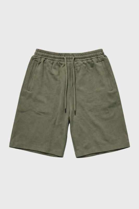 Korte Broek Heren - Sweat met Trekkoord | Olijfgroen — Olijfgroen