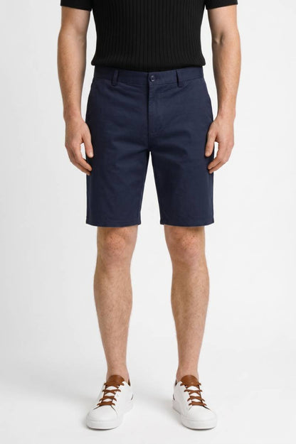 Korte Broek Heren - Zakelijke Fit | Klassieke Sluiting — Navy