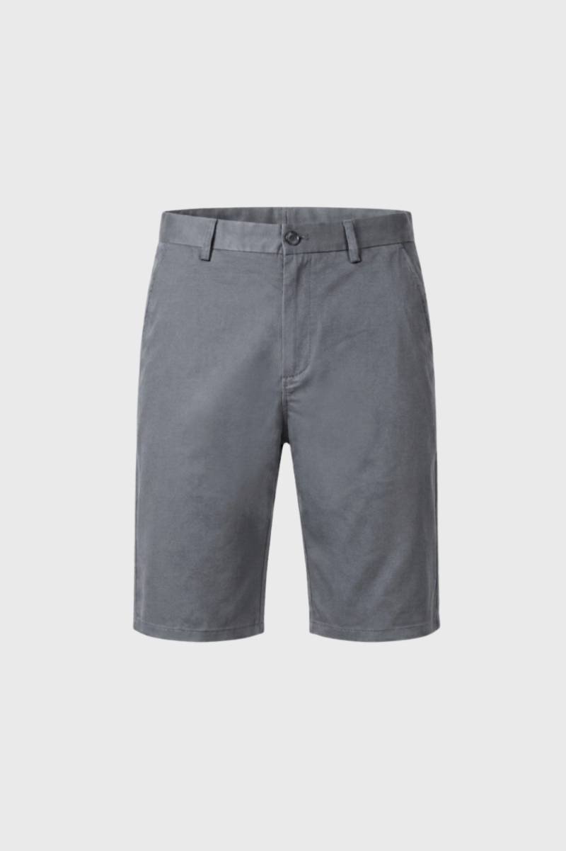 Korte Broek Heren - Zakelijke Fit | Klassieke Sluiting — Grijs