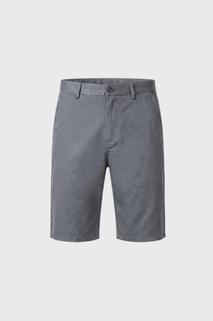 Korte Broek Heren - Zakelijke Fit | Klassieke Sluiting — Grijs