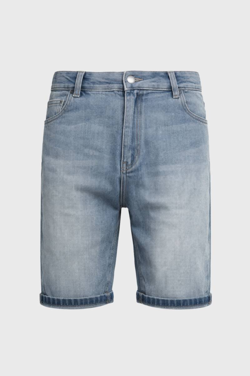 Korte Jeans Heren - Lichtblauwe Vintage Wassing | Comfort — Lichtblauw