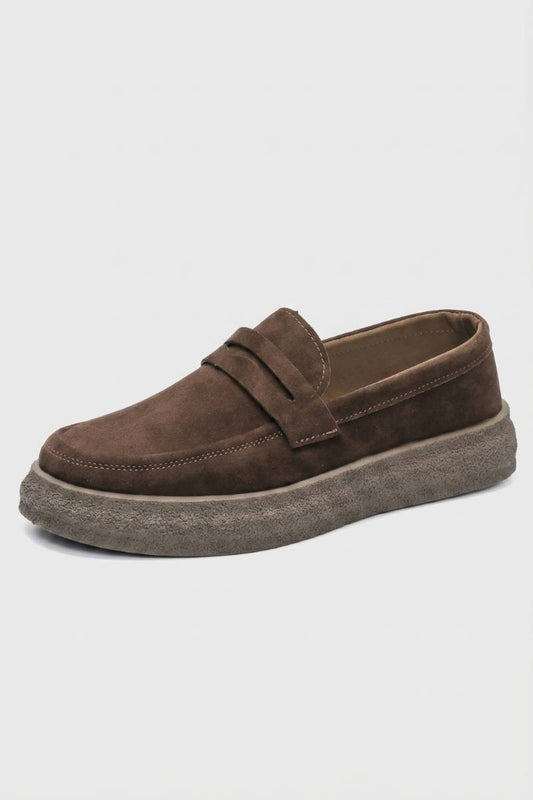 Loafers Heren - Comfortabele Instappers | Dikke Zool — Bruin