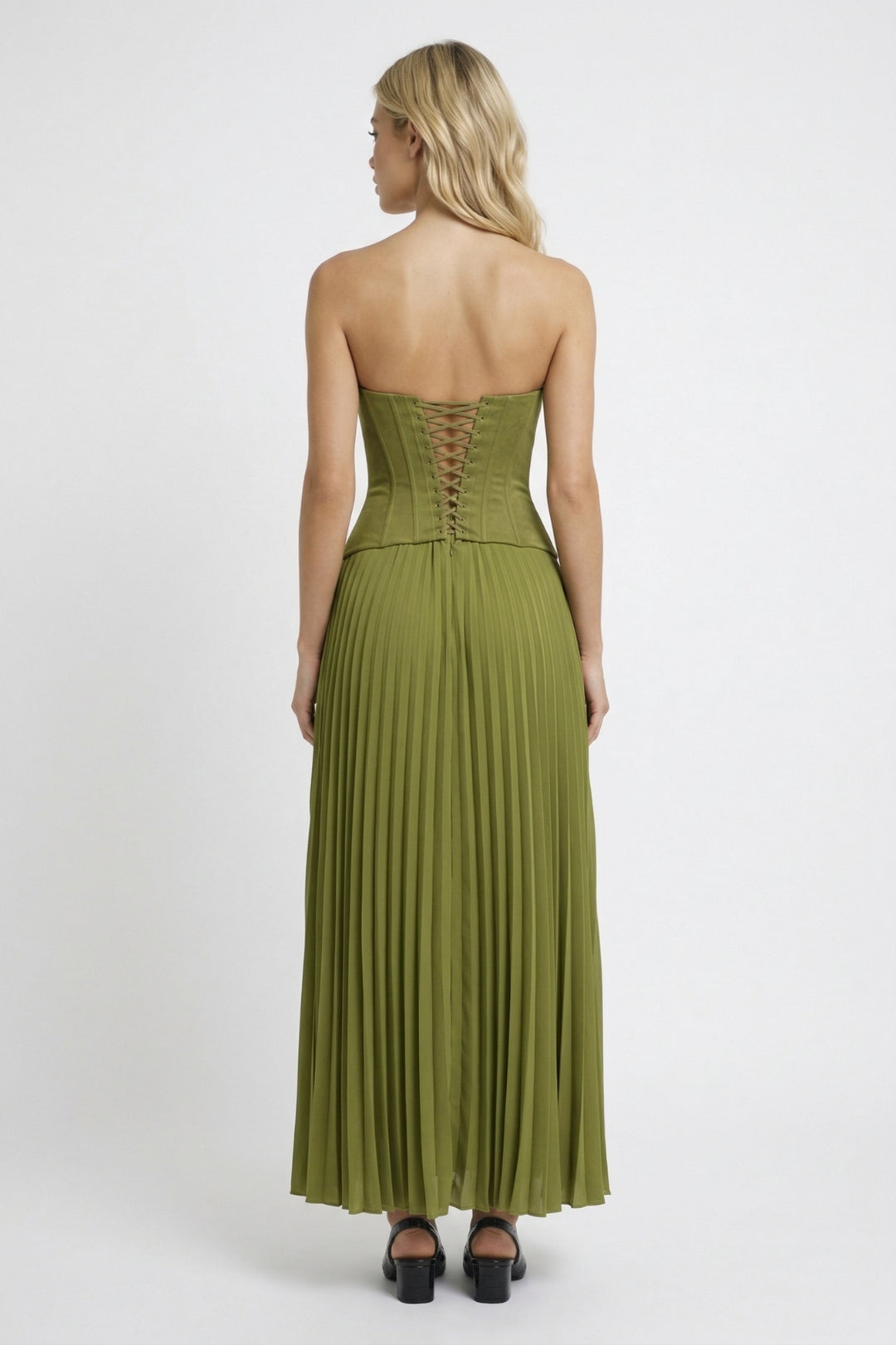 maxi jurk dames | Modern & Veelzijdig | Met plooien | Zomer