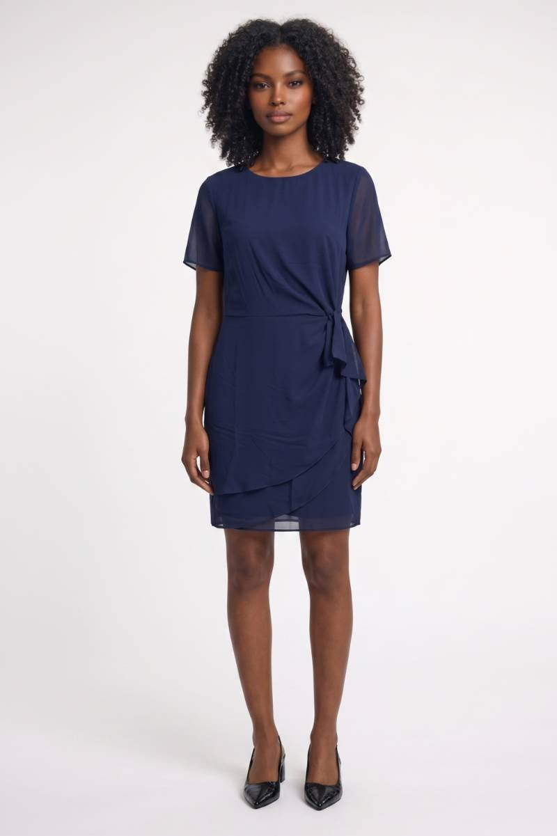 Mini Jurk Dames - Strikceintuur | Asymmetrisch