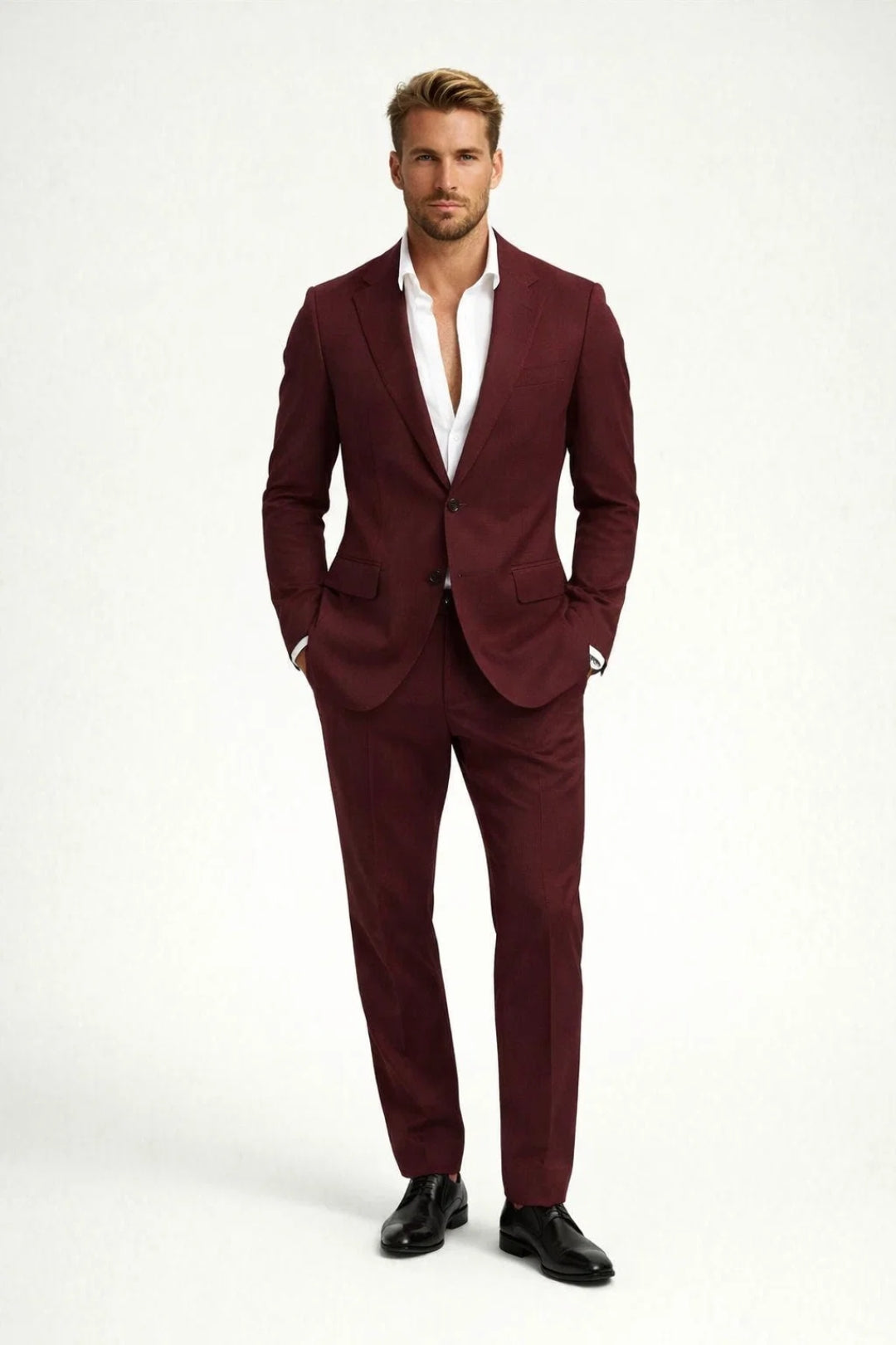 Heren Sets - Slim Fit Pak met Blazer en Broek | Klassiek Elegant