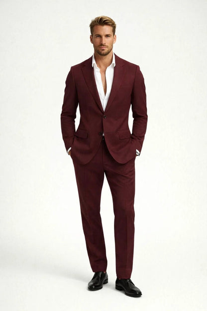 Heren Sets - Slim Fit Pak met Blazer en Broek | Klassiek Elegant