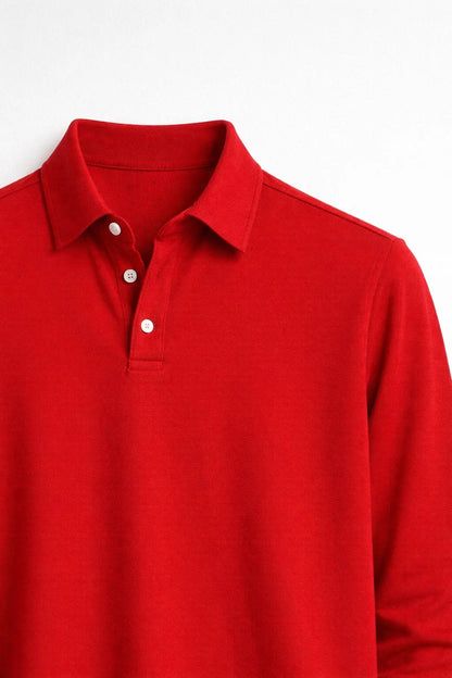 Polo Heren - Lange Mouwen met Klassieke Kraag | Casual