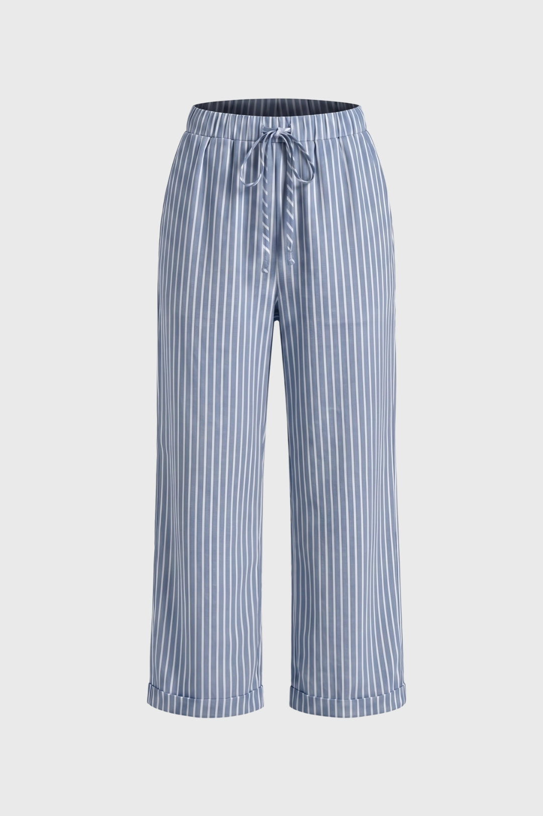 Gestreepte Wijde Broek Dames - Trekkoord Sluiting | Comfortabel