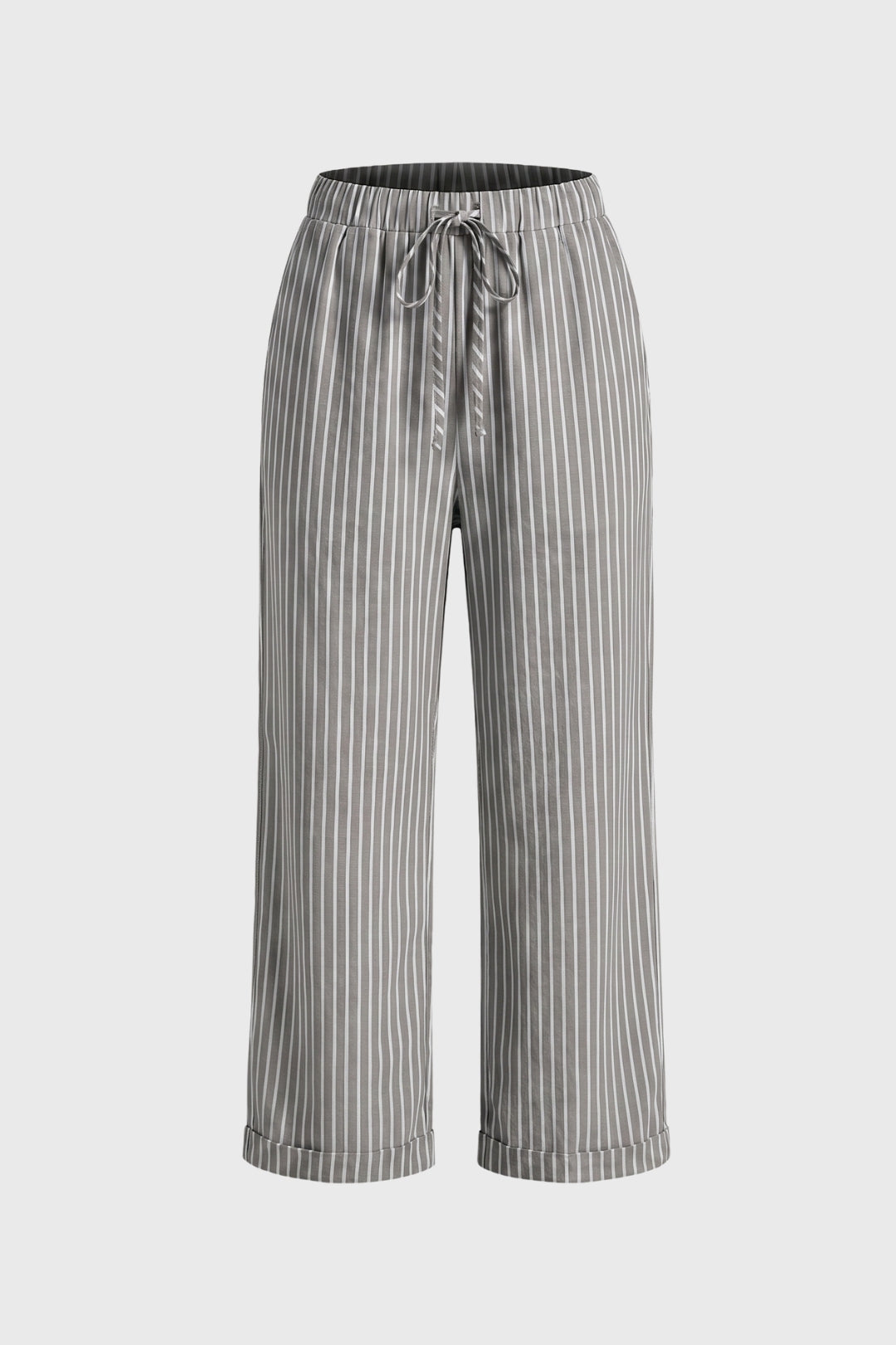 Gestreepte Wijde Broek Dames - Trekkoord Sluiting | Comfortabel