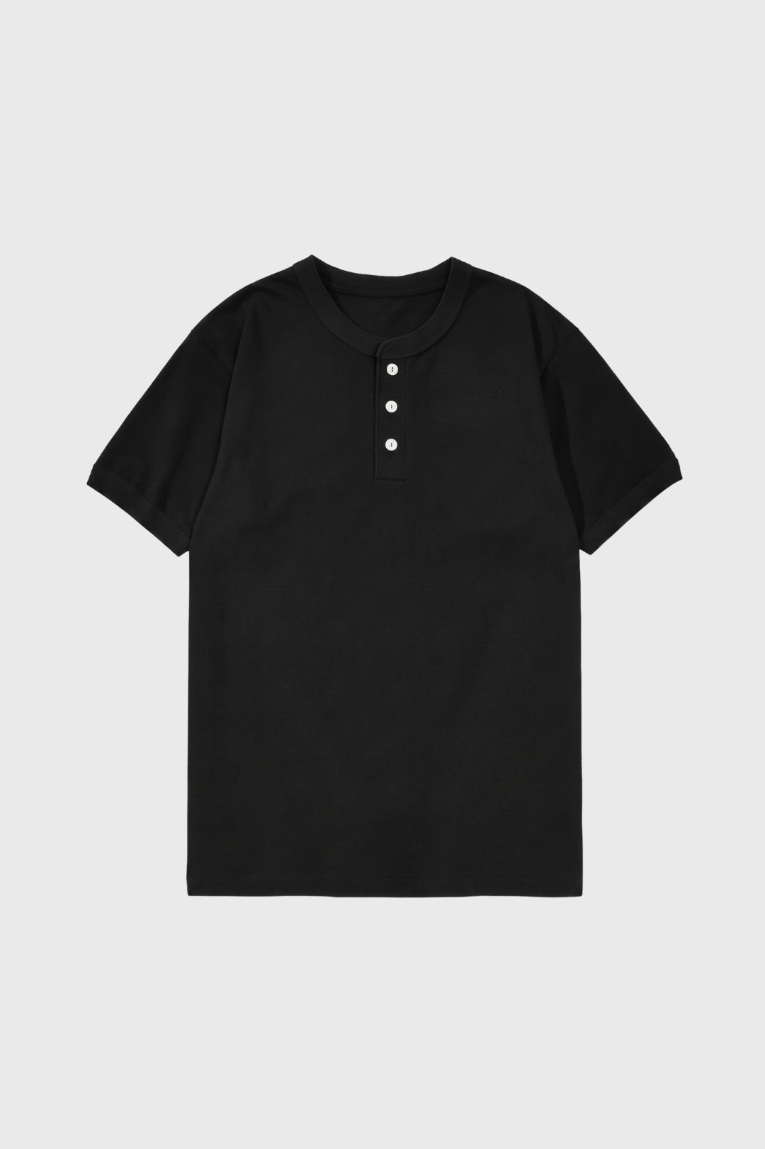 Henley T-shirt Heren - Casual Knoopsluiting | Korte Mouwen