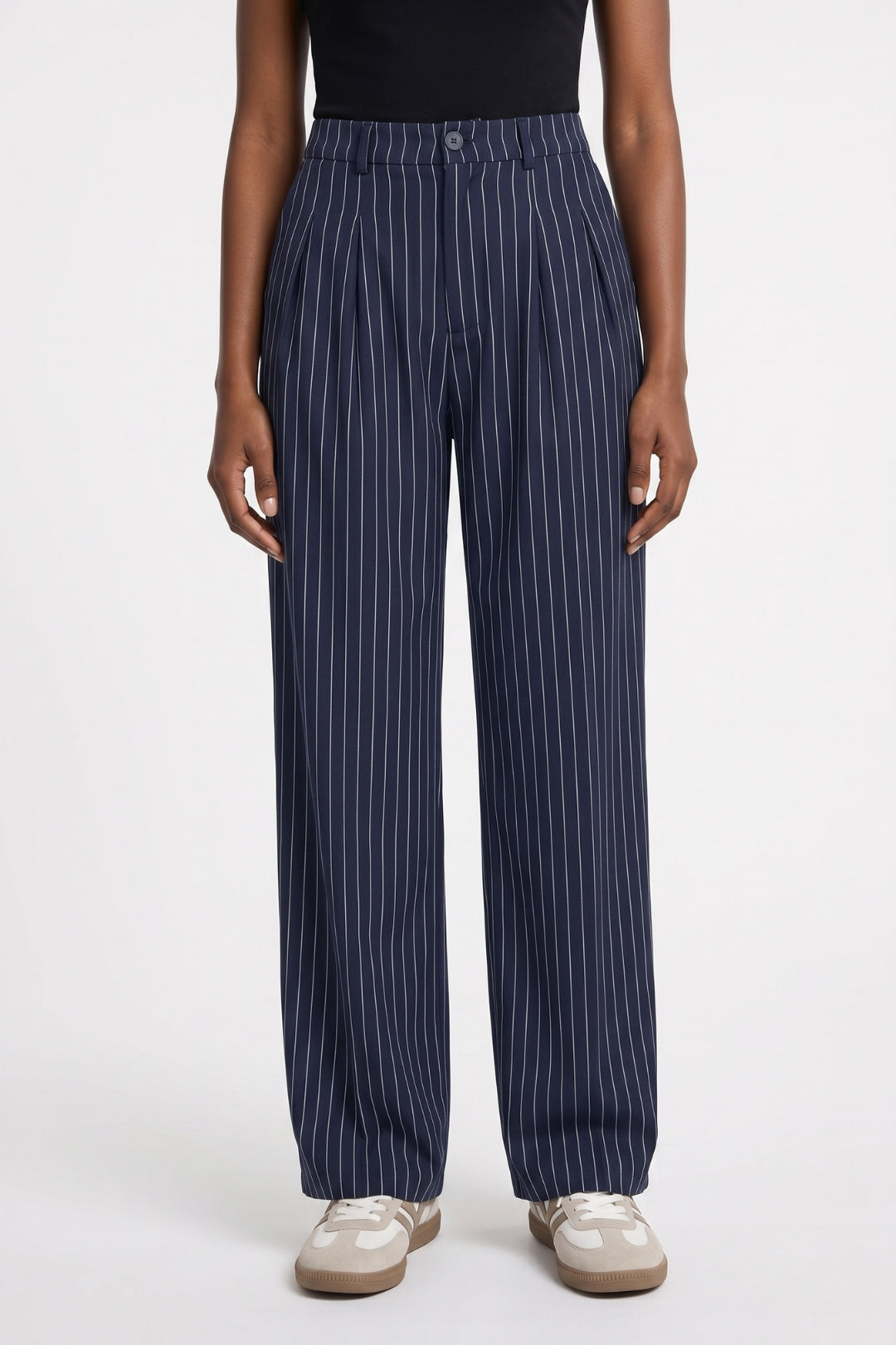 Gestreepte Wijde Broek Dames - Trekkoord | Hoge Taille