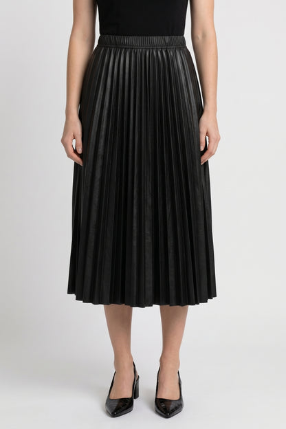 Midi Rok Dames - Geplisseerd | Elastische Taille