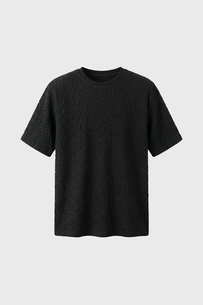 T-shirt Heren - Gestructureerde Textuur | Moderne Stijl