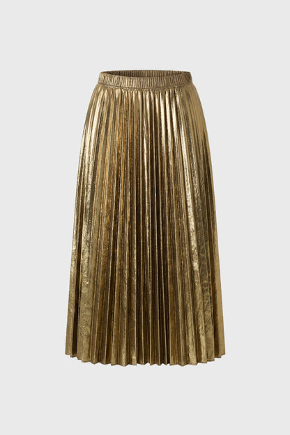 Midi Rok Dames - Geplisseerd | Elastische Taille