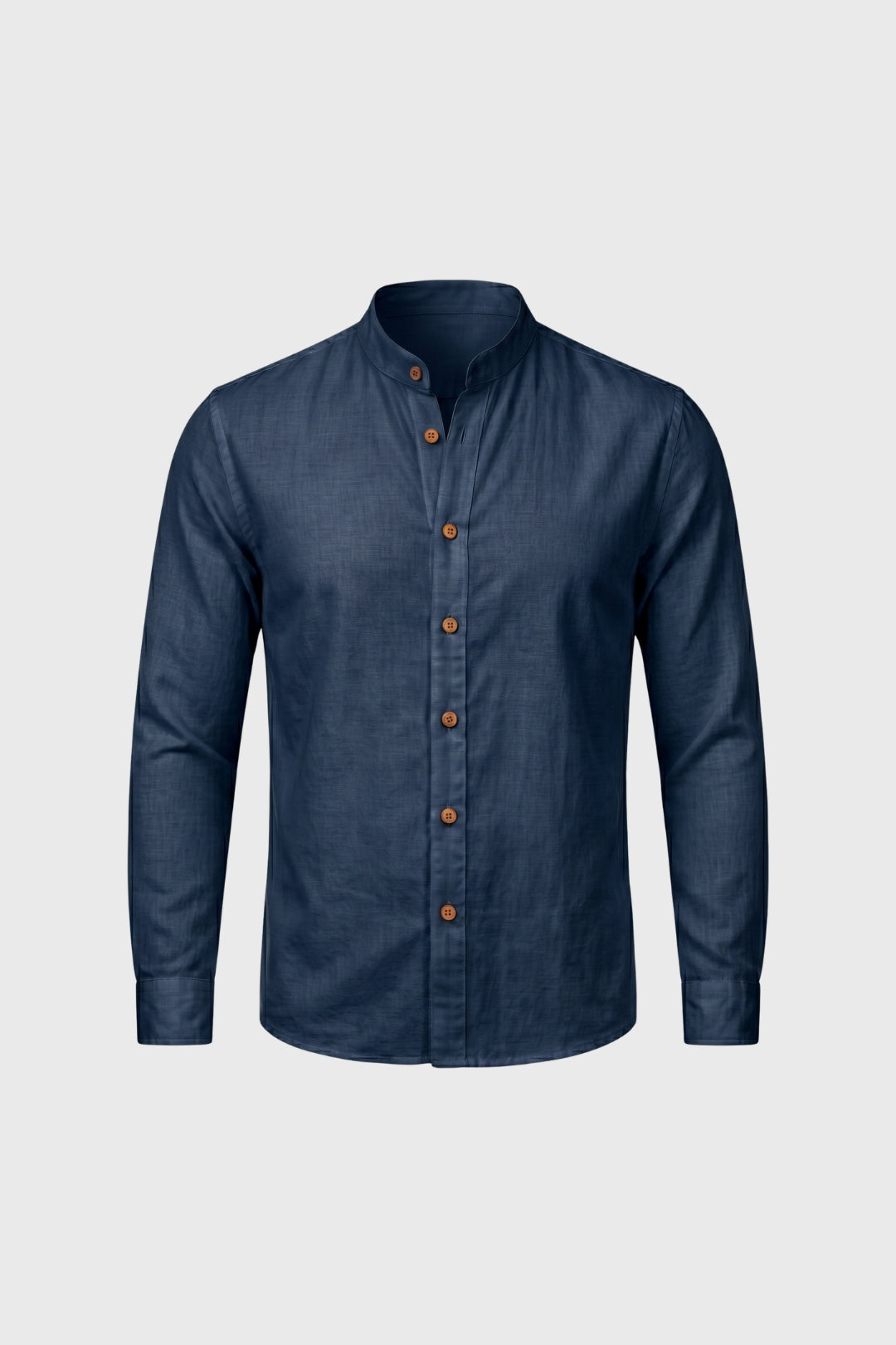 Overhemd Heren - Staande Kraag | Knoopsluiting