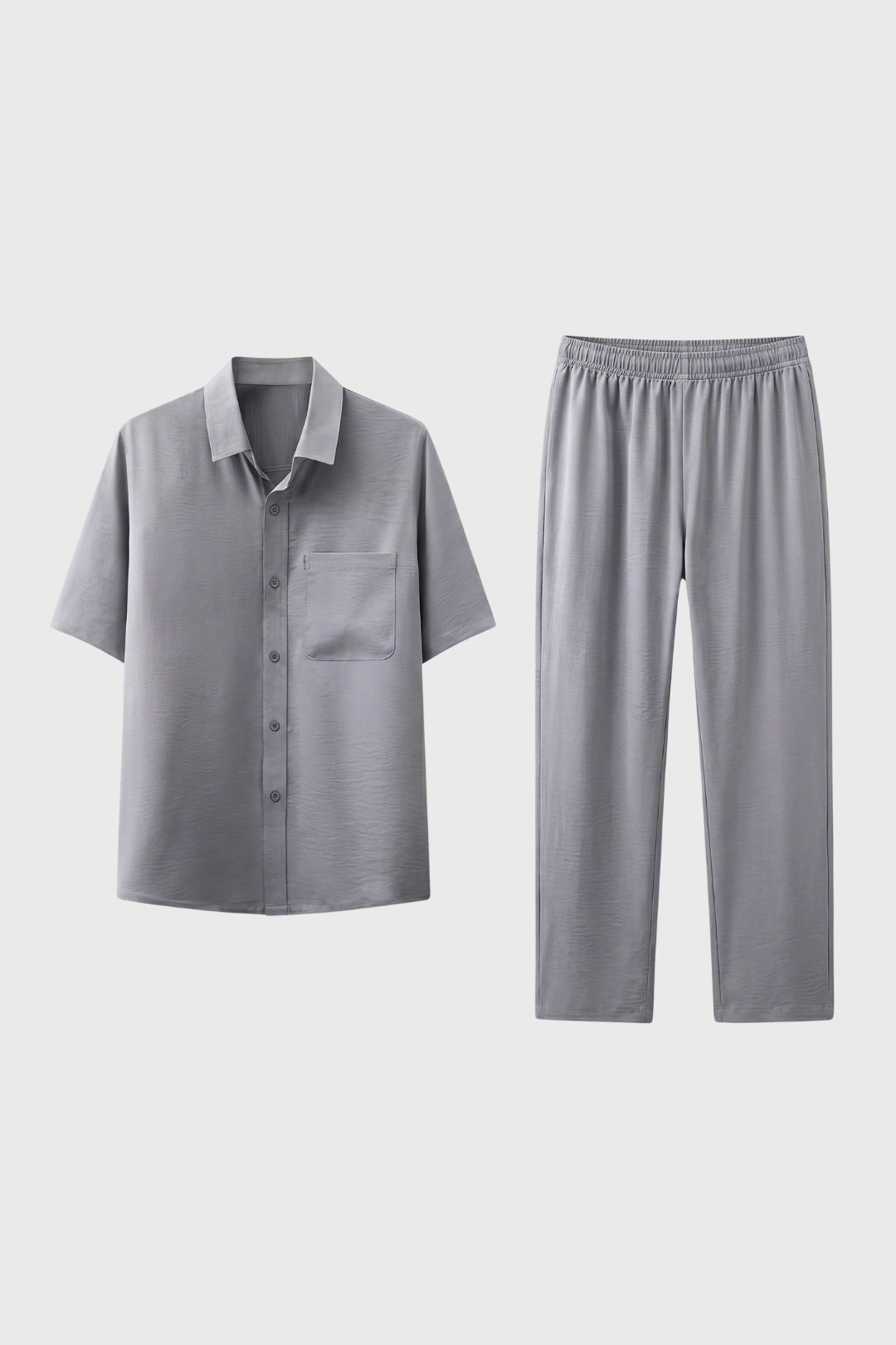 2-Delige Set Heren - Overhemd met Relaxed Broek | Comfortabel