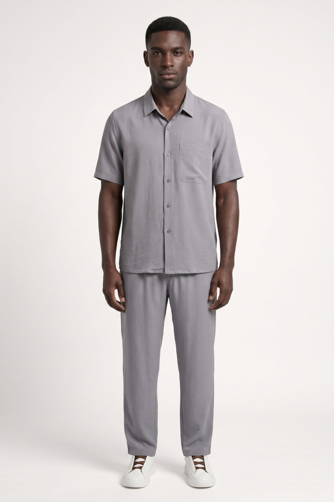 2-Delige Set Heren - Overhemd met Relaxed Broek | Comfortabel