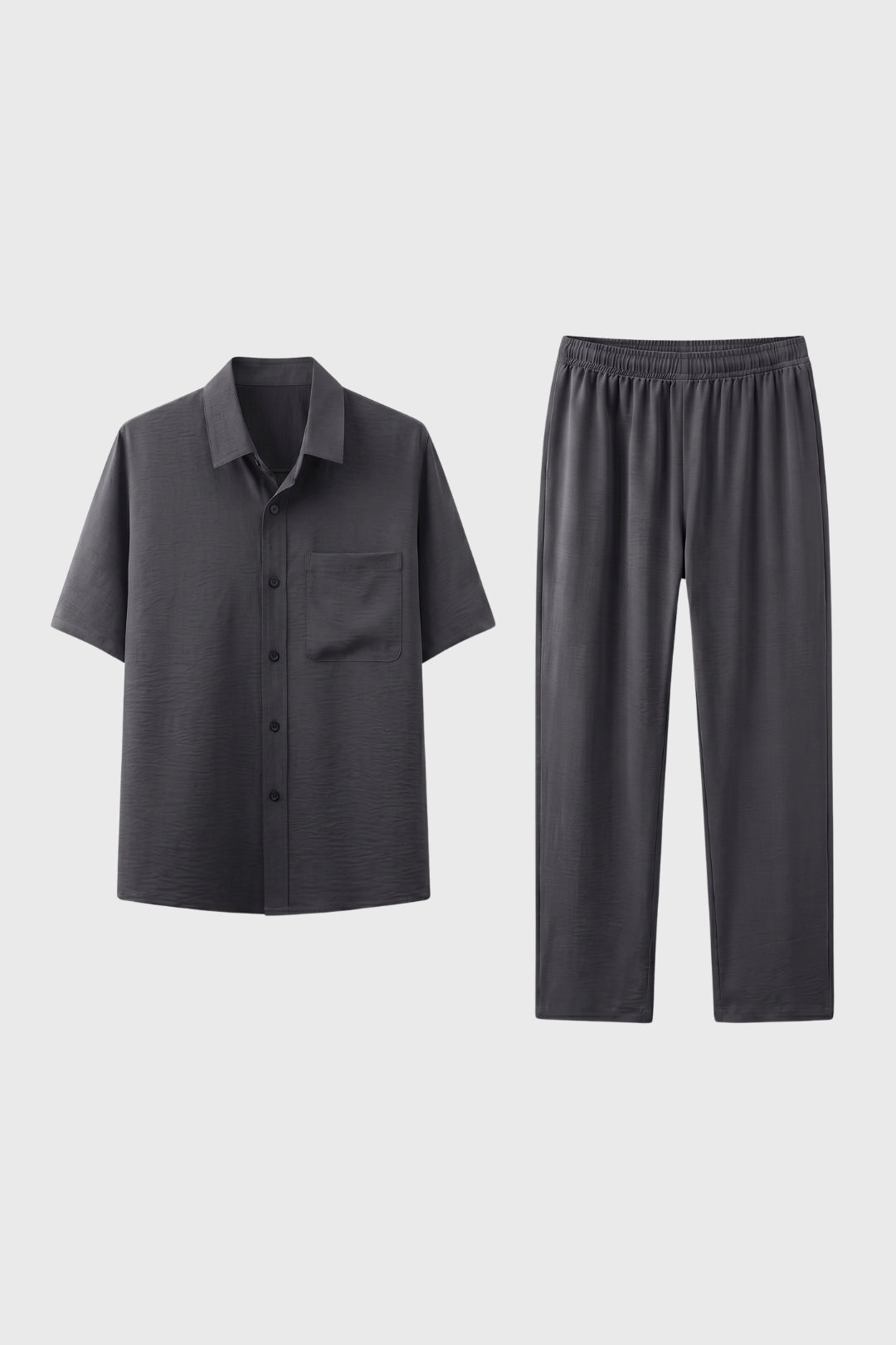 2-Delige Set Heren - Overhemd met Relaxed Broek | Comfortabel