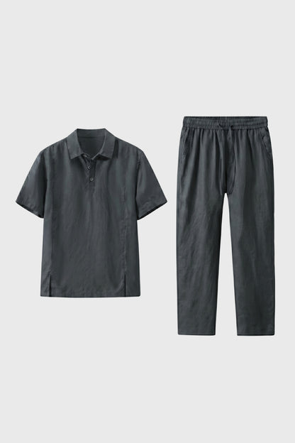 2-Delige Set Heren - Polo met Elastische Taille | Comfortabel