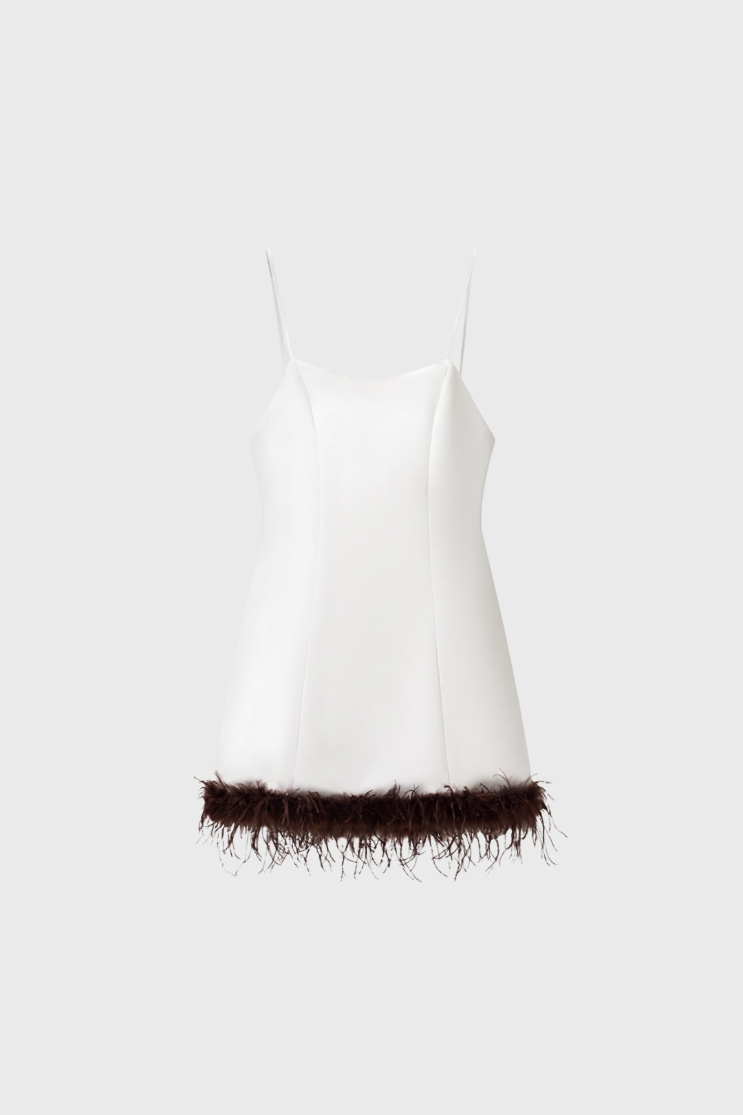 Mini Jurk Dames - Bandjes met Open Rug | Textuur Detail