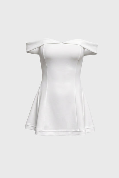 Mini Jurk Dames - Off Shoulder | Elegante A-lijn