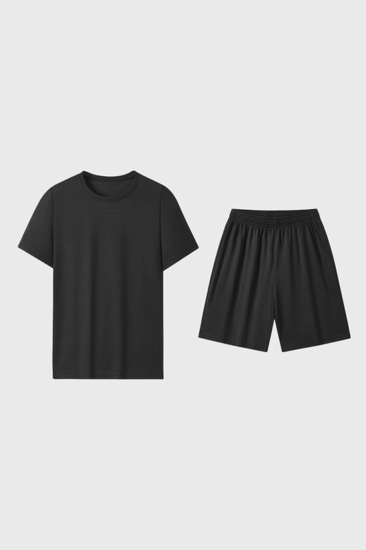 2-Delige Set Heren - T-shirt met Korte Broek | Lounge