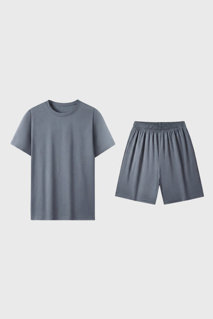 2-Delige Set Heren - T-shirt met Korte Broek | Lounge