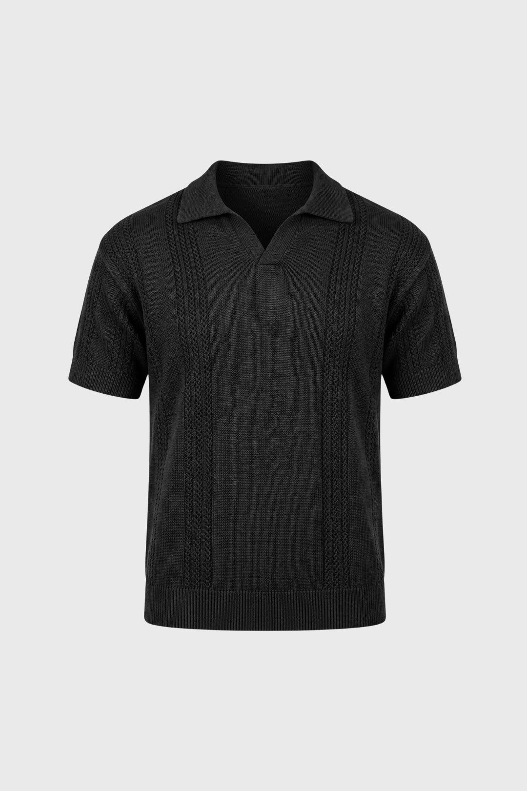Polo Heren - met Verticale Details | Klassieke Kraag