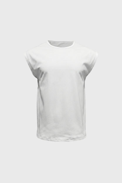 Mouwloze T-shirt Heren - Oversized Pasvorm | Ronde Hals