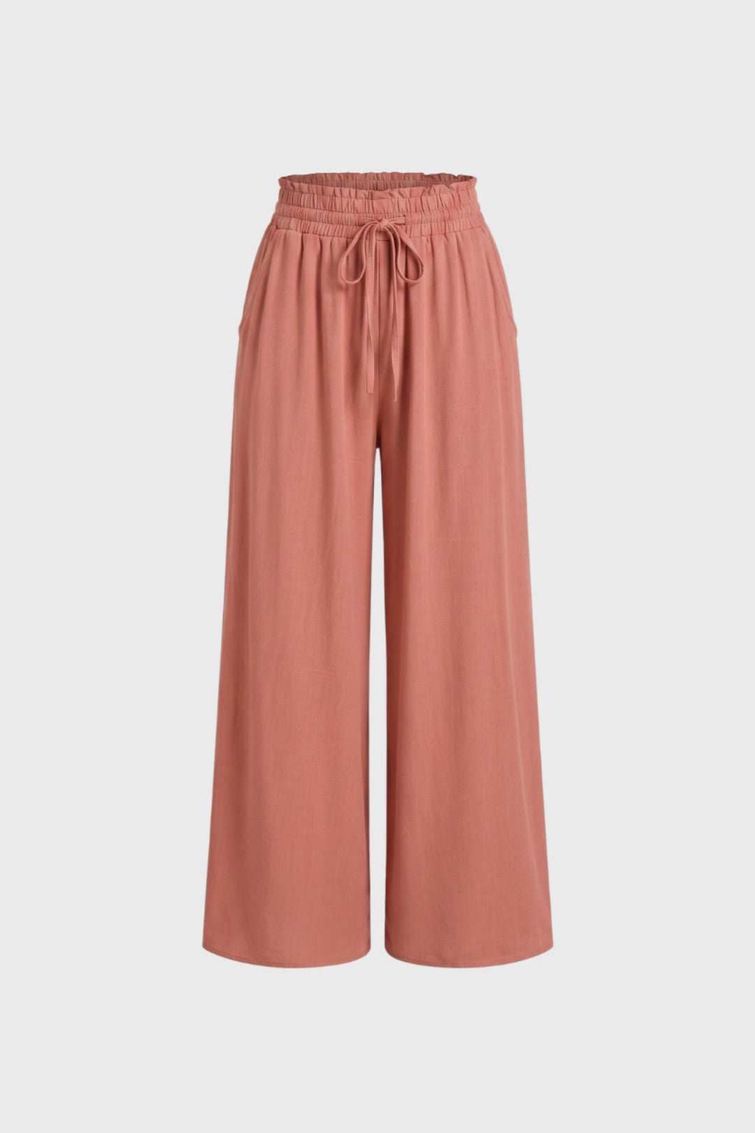 Wijde Broek Dames - Palazzo met Trekkoord | Hoge Taille