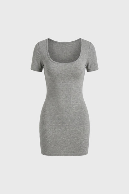 Mini Jurk Dames - Aansluitend | Korte Mouwen