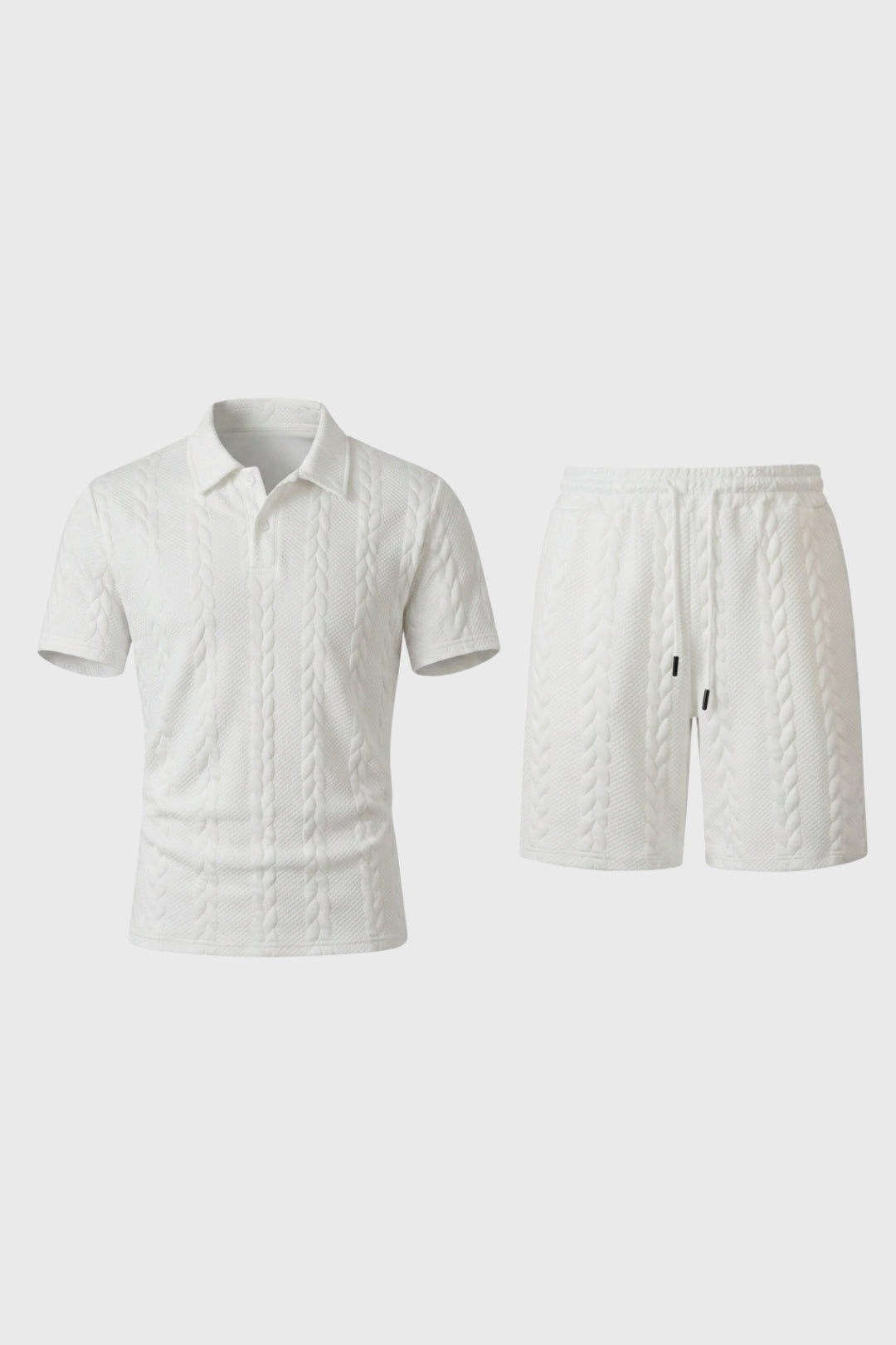 2-Delige Set Heren - Polo met Korte Broek | Gestructureerd