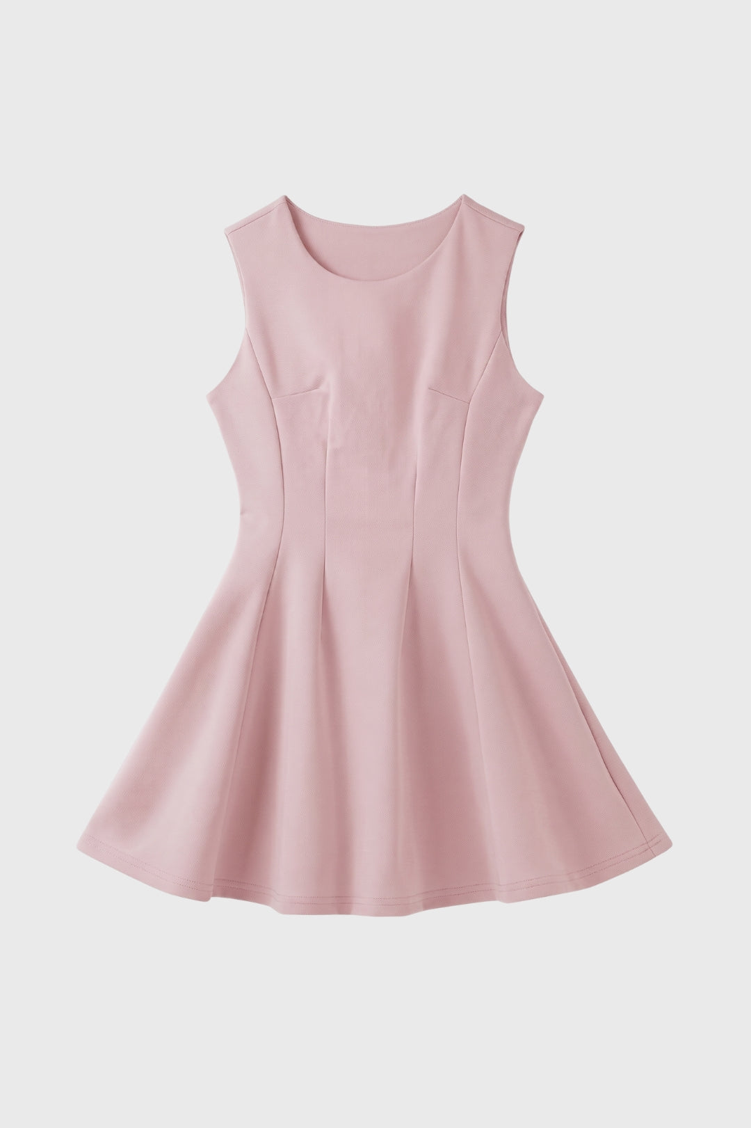 Mini Jurk Dames - Mouwloos Getailleerd | Plooirok