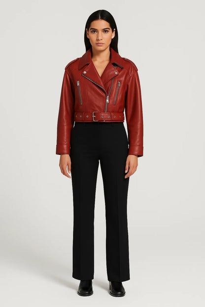 Bikerjack | Korte Damesjas met Ritsdetails | Stoer en Modern