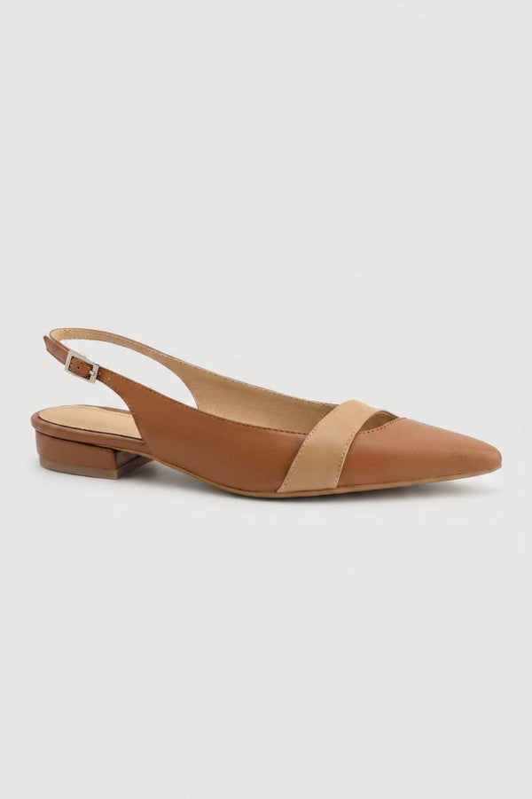 Slingback Pumps Dames - Spitse Neus | Lage Hak