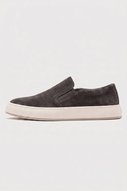Slip-on Sneakers Heren - Minimalistische Instappers | Comfort — Donkergrijs