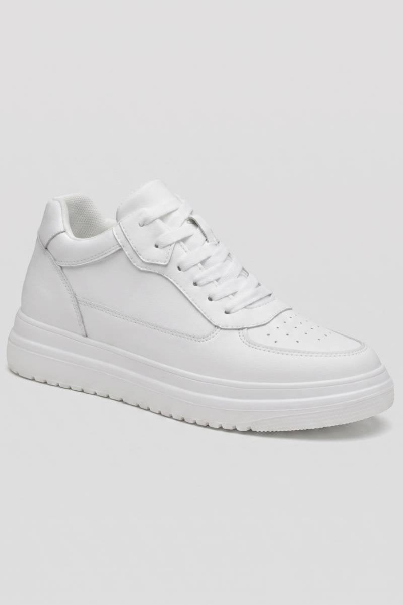 Sneakers Heren - Casual Platform | Dikke Zool — Wit