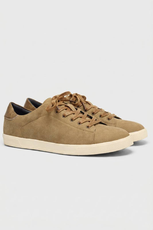 Sneakers Heren - Casual Vetersluiting | Comfortabel — Taupe