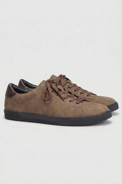 Sneakers Heren - Casual Vetersluiting | Comfortabel — Chocolade